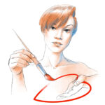 Portretu zīmēšana. Portrait Drawing. Портретный рисунок.